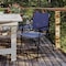 Flash Furniture Navy Folding Sling Patio Chairs with Armrests, 4PK 4-GM-SC098-NV-GG - alternate 1